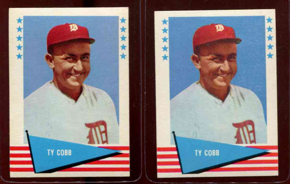 1961 Fleer # 14 Ty Cobb [#] (Tigers) Baseball cards value