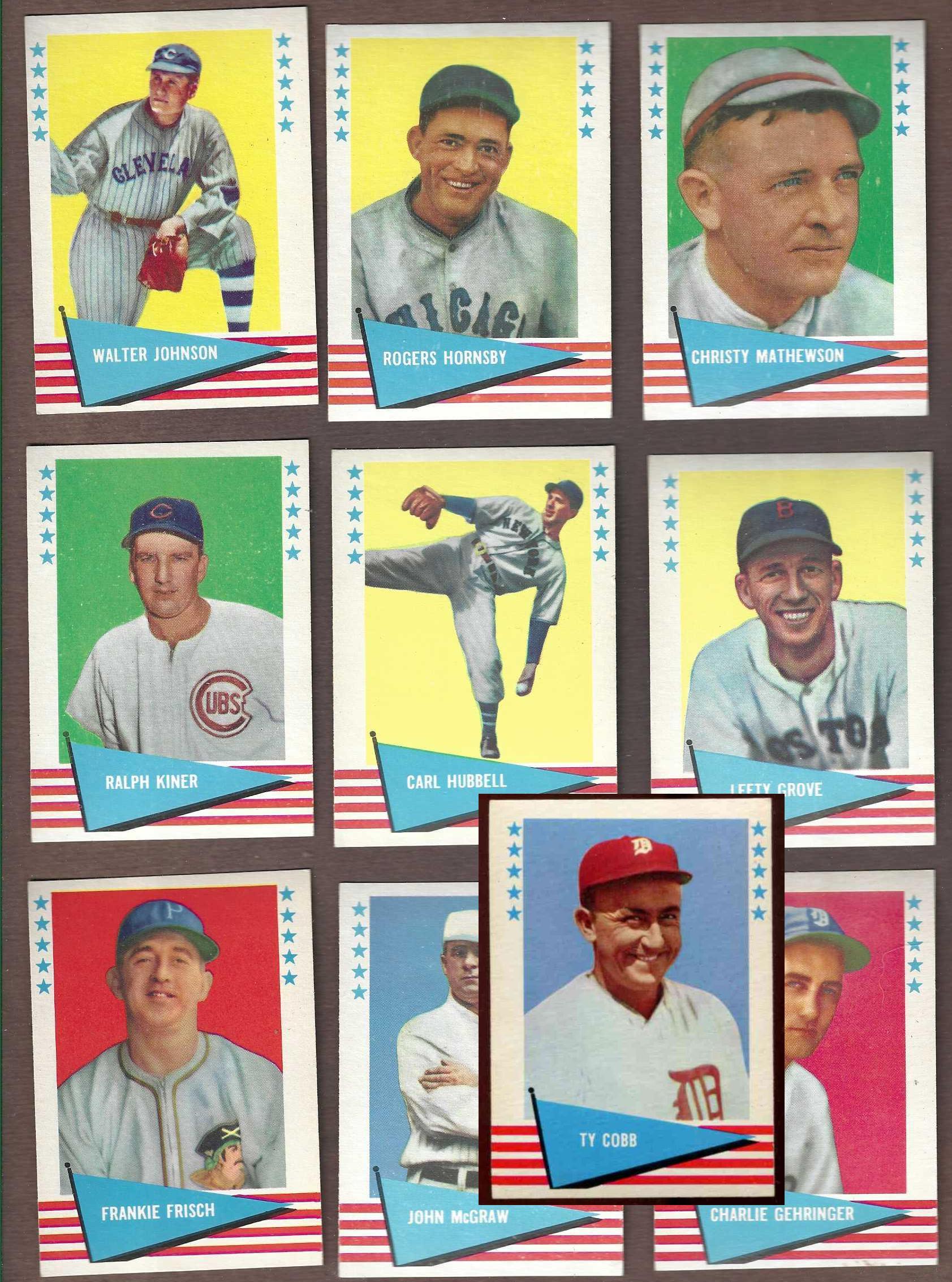  1961 Fleer  - Lot of (48) different with ALL-TIME HALL-of-FAME GREATS !!! Baseball cards value