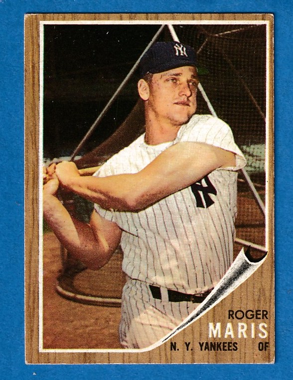 1962 Topps #  1 Roger Maris [#] (Yankees) Baseball cards value