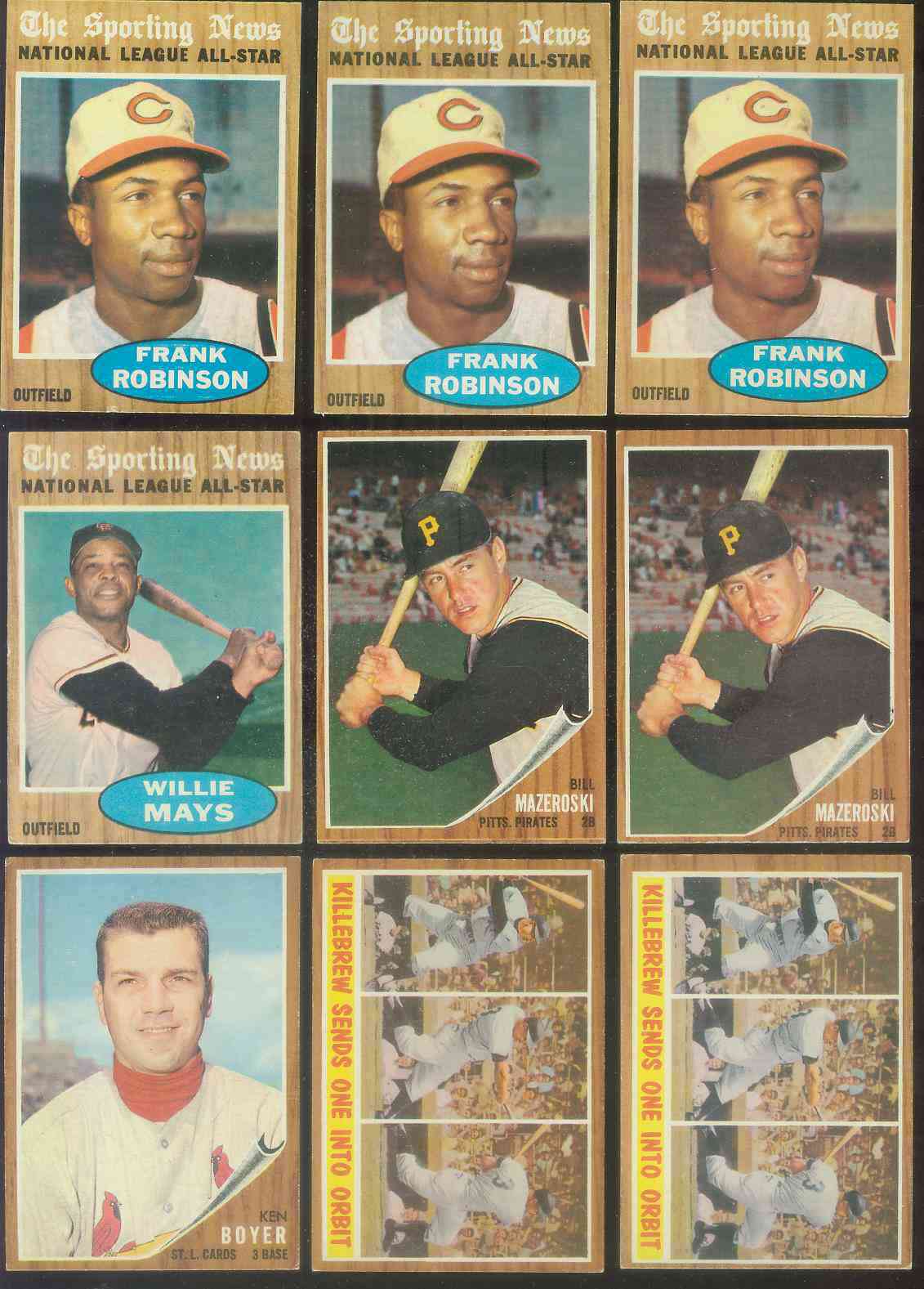 1962 Topps #395 Willie Mays All-Star [#csc] (Giants) Baseball cards value