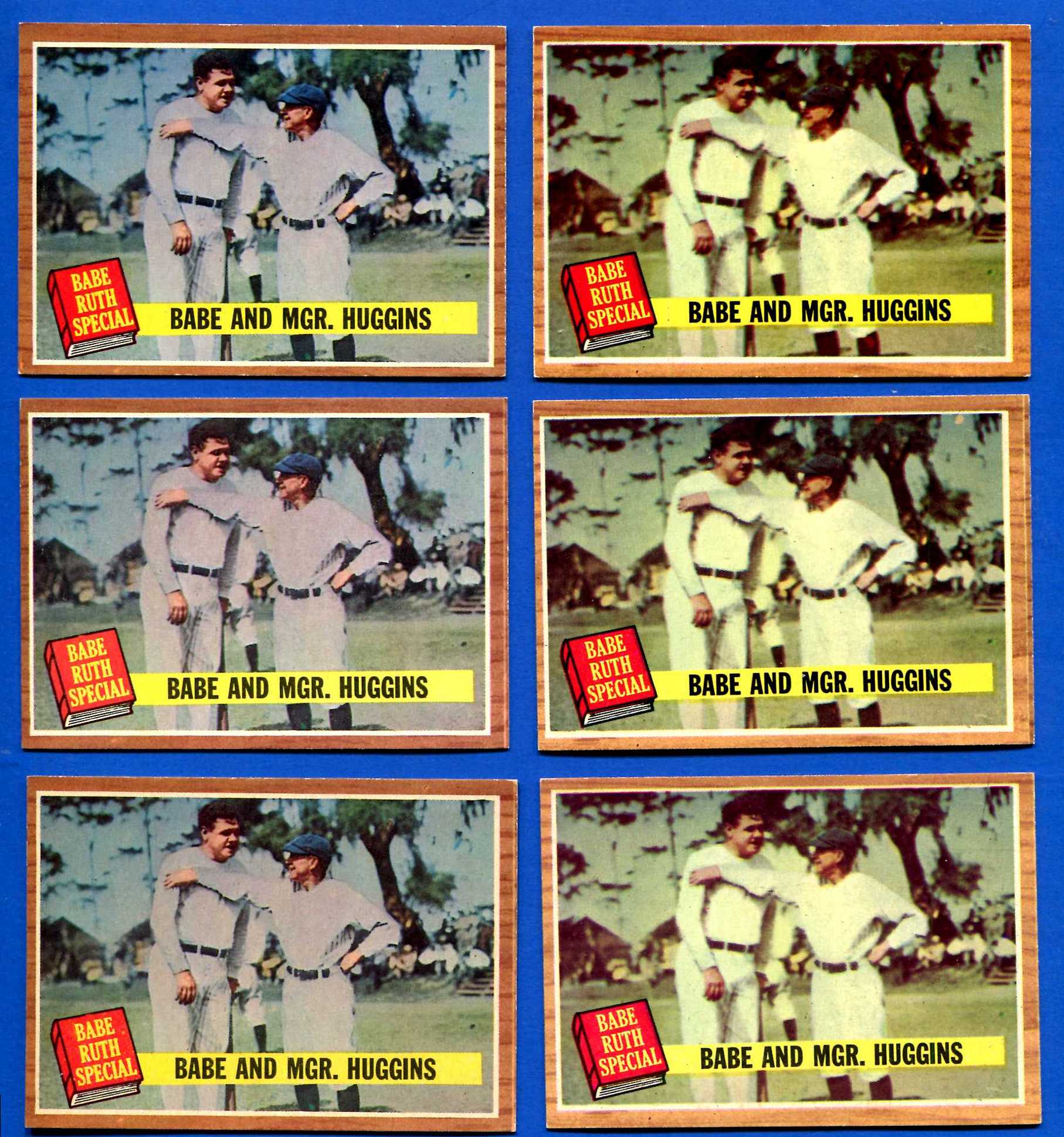 1962 Topps #137 Babe Ruth Special #3 [VAR:Green Tint] (Yankees) Baseball cards value