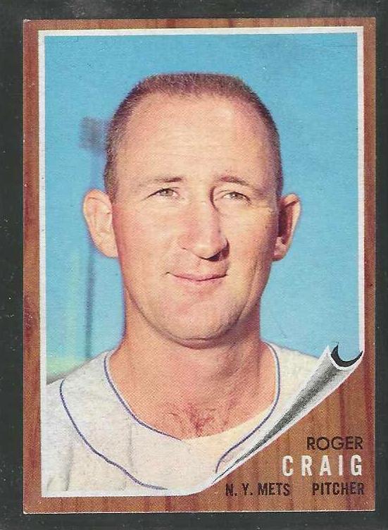 1962 Topps #183 Roger Craig [#] (Mets) Baseball cards value