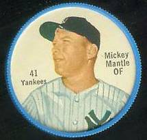 1962 Salada Coins # 41 Mickey Mantle (Yankees) Baseball cards value