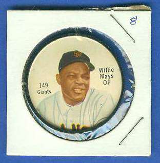 1962 Salada Coins #149 Willie Mays (BLACK) (Giants) Baseball cards value