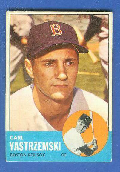 1963 Topps #115 Carl Yastrzemski [#csc] (Red Sox) Baseball cards value