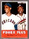 1963 Topps #242 'Power Plus' (Hank Aaron/Ernie Banks) [#] (Braves/Cubs)