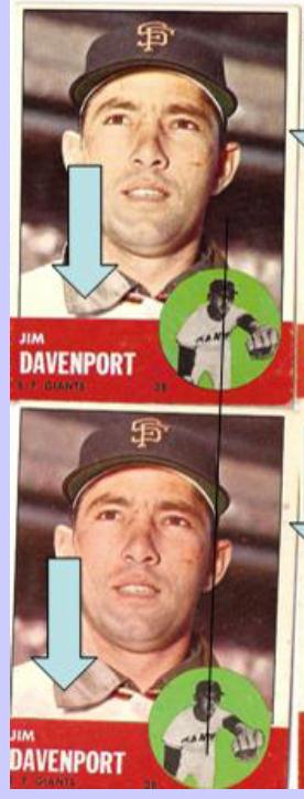 1963 Topps #388 Jim Davenport [VAR:Collar shadow above] (Giants) Baseball cards value