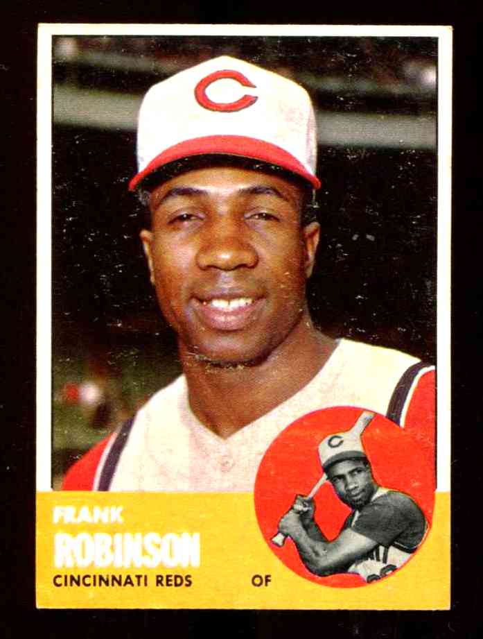 1963 Topps #400 Frank Robinson (Reds) Baseball cards value