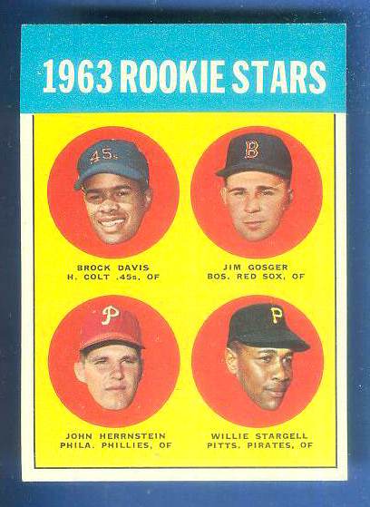 1963 Topps #553 Willie Stargell ROOKIE SCARCE HIGH SERIES (Pirates) Baseball cards value