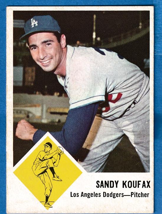 1963 Fleer #42 Sandy Koufax (Dodgers) Baseball cards value