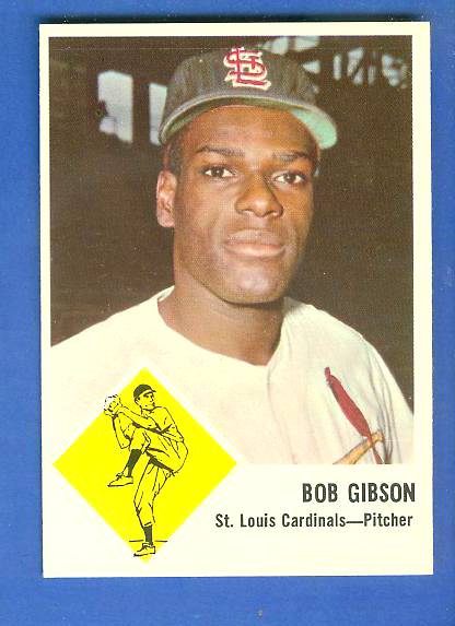 1963 Fleer #61 Bob Gibson (Cardinals) Baseball cards value