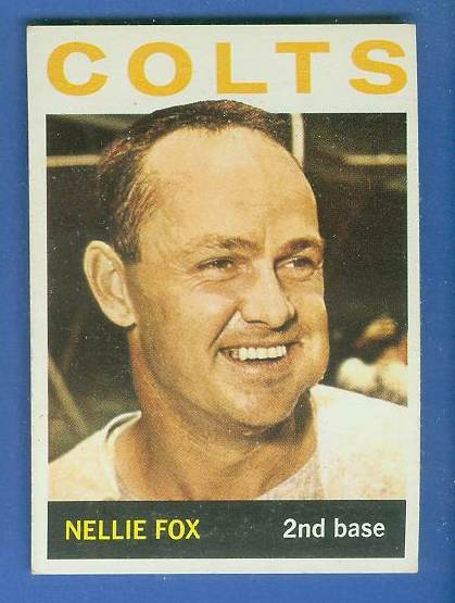 1964 Topps #205 Nellie Fox [#d] (Houston Colts) Baseball cards value