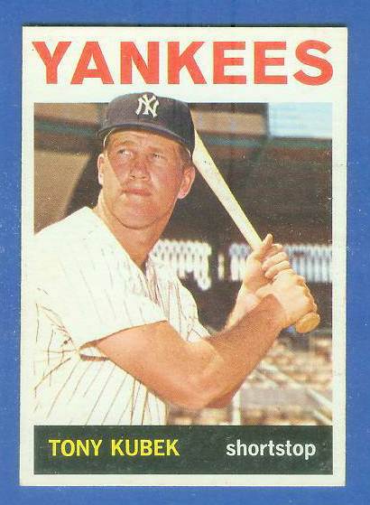 1964 Topps #415 Tony Kubek [#b] (Yankees) Baseball cards value