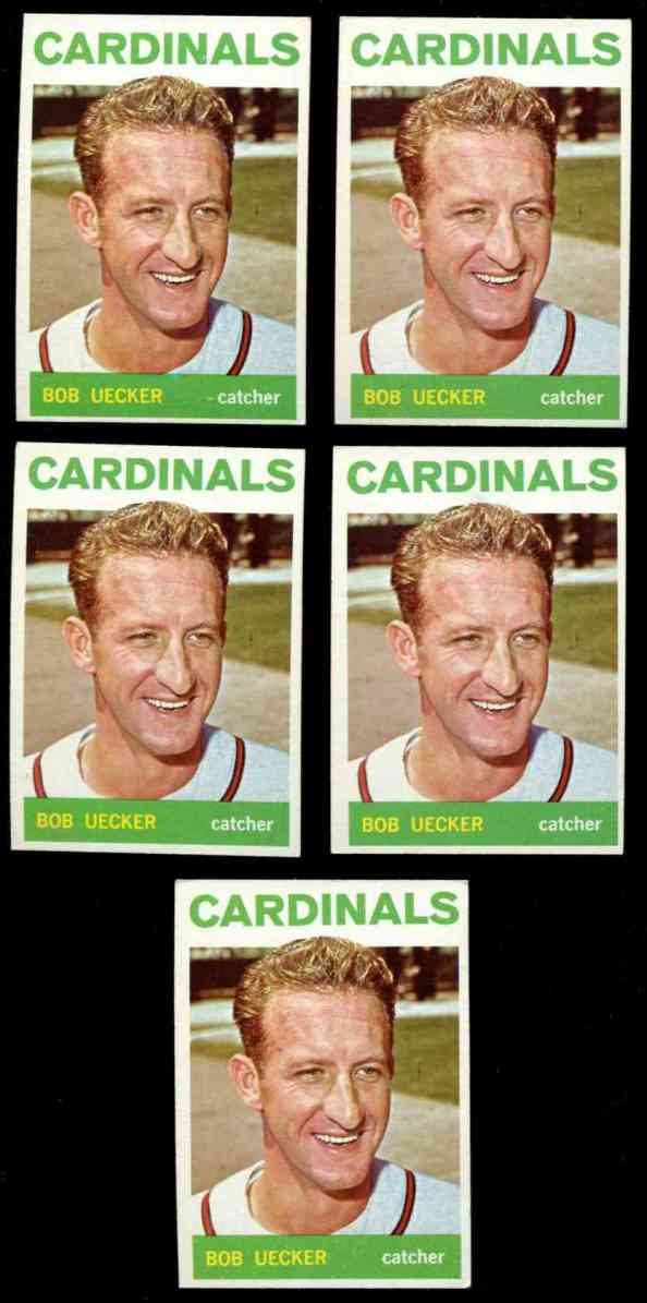 1964 Topps #543 Bob Uecker SCARCE SHORT PRINT [#b] (Cardinals) Baseball cards value