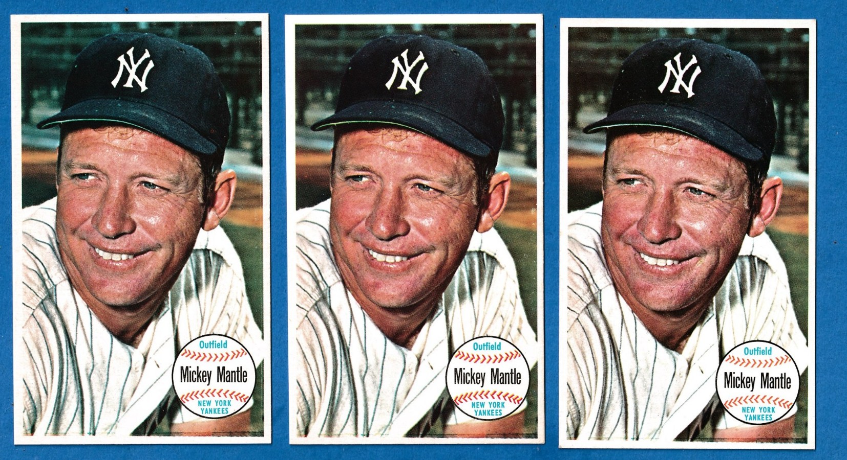 1964 Topps Giants #25 Mickey Mantle [#l] (Yankees Hall-of-Famer) Baseball cards value