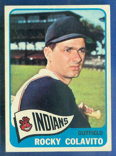 1965 Topps #380 Rocky Colavito [#x] (Indians) Baseball cards value