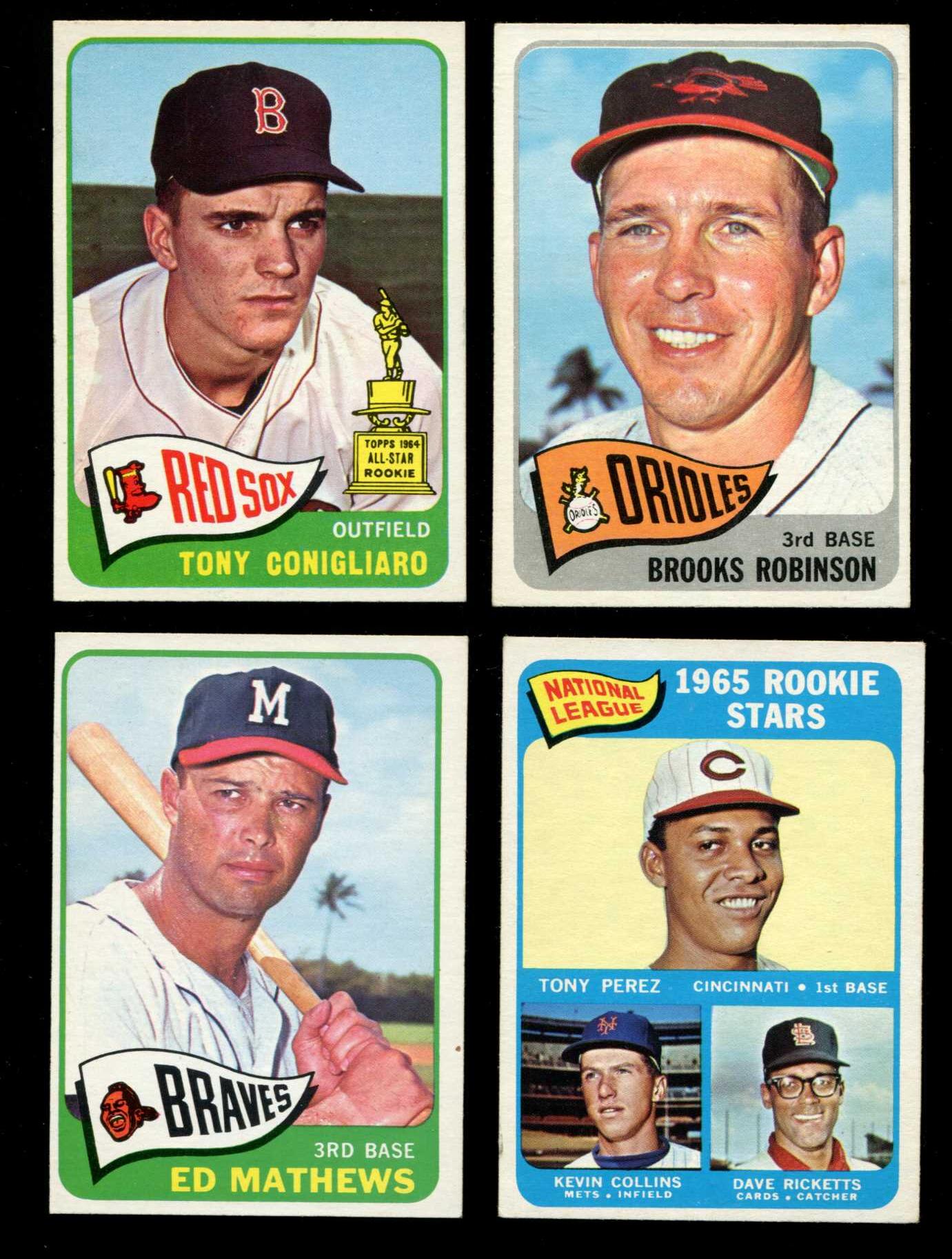 1965 Topps # 55 Tony Conigliaro (Red Sox) Baseball cards value