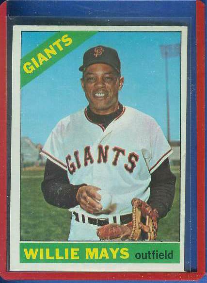 1966 Topps #..1 Willie Mays [#b] (Giants) Baseball cards value
