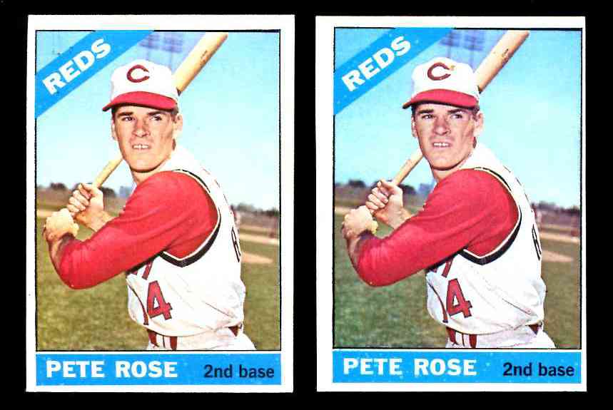 1966 Topps # 30 Pete Rose (Reds) Baseball cards value