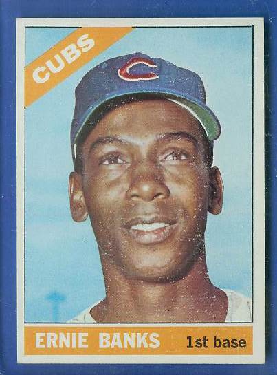 1966 Topps #110 Ernie Banks [#] (Cubs) Baseball cards value