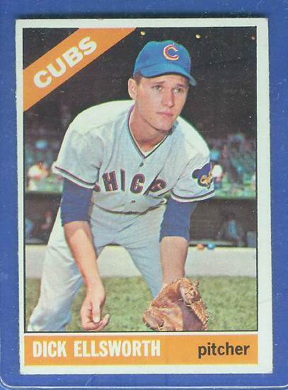1966 Topps #447 Dick Ellsworth TOUGH SEMI-HI# [#c] (UER) (Cubs) Baseball cards value