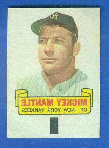 1966 Topps RUB-OFFS #.57 Mickey Mantle Baseball cards value