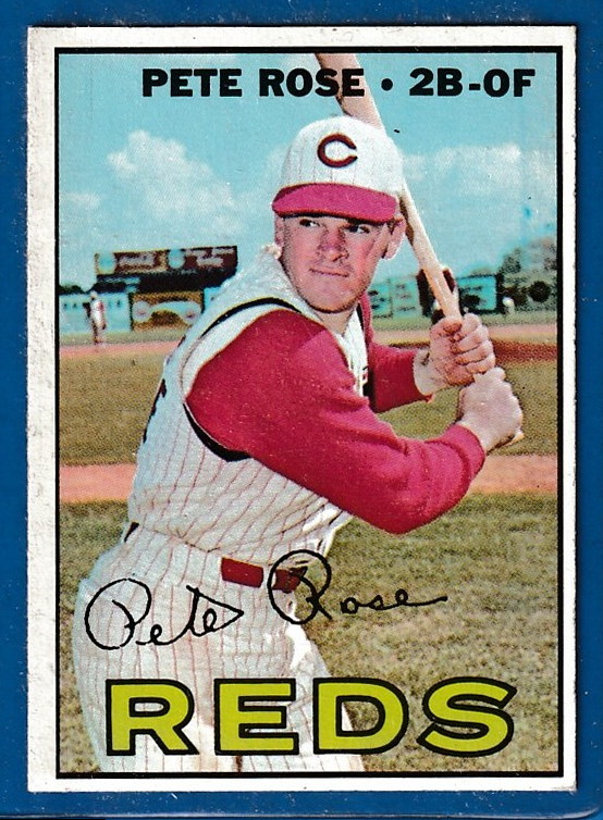 1967 Topps #430 Pete Rose (Reds) Baseball cards value