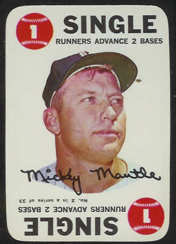 1968 Topps GAME # 2 Mickey Mantle (Yankees) Baseball cards value