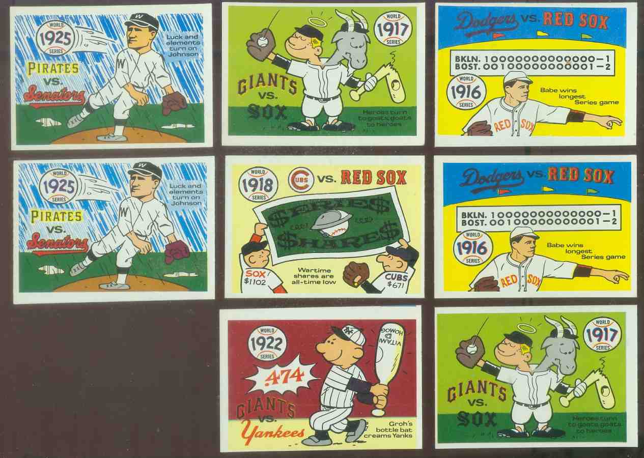 1968 Laughlin World Series #13 1916 Red Sox/Dodgers (Babe Ruth) Baseball cards value