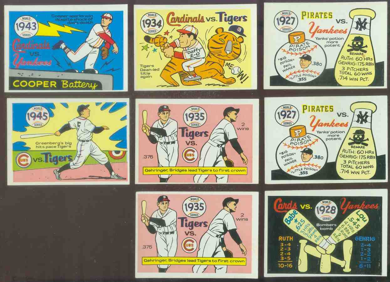 1968 Laughlin World Series #25 1928 Yankees/Cardinals (Babe Ruth/Lou Gehrig Baseball cards value