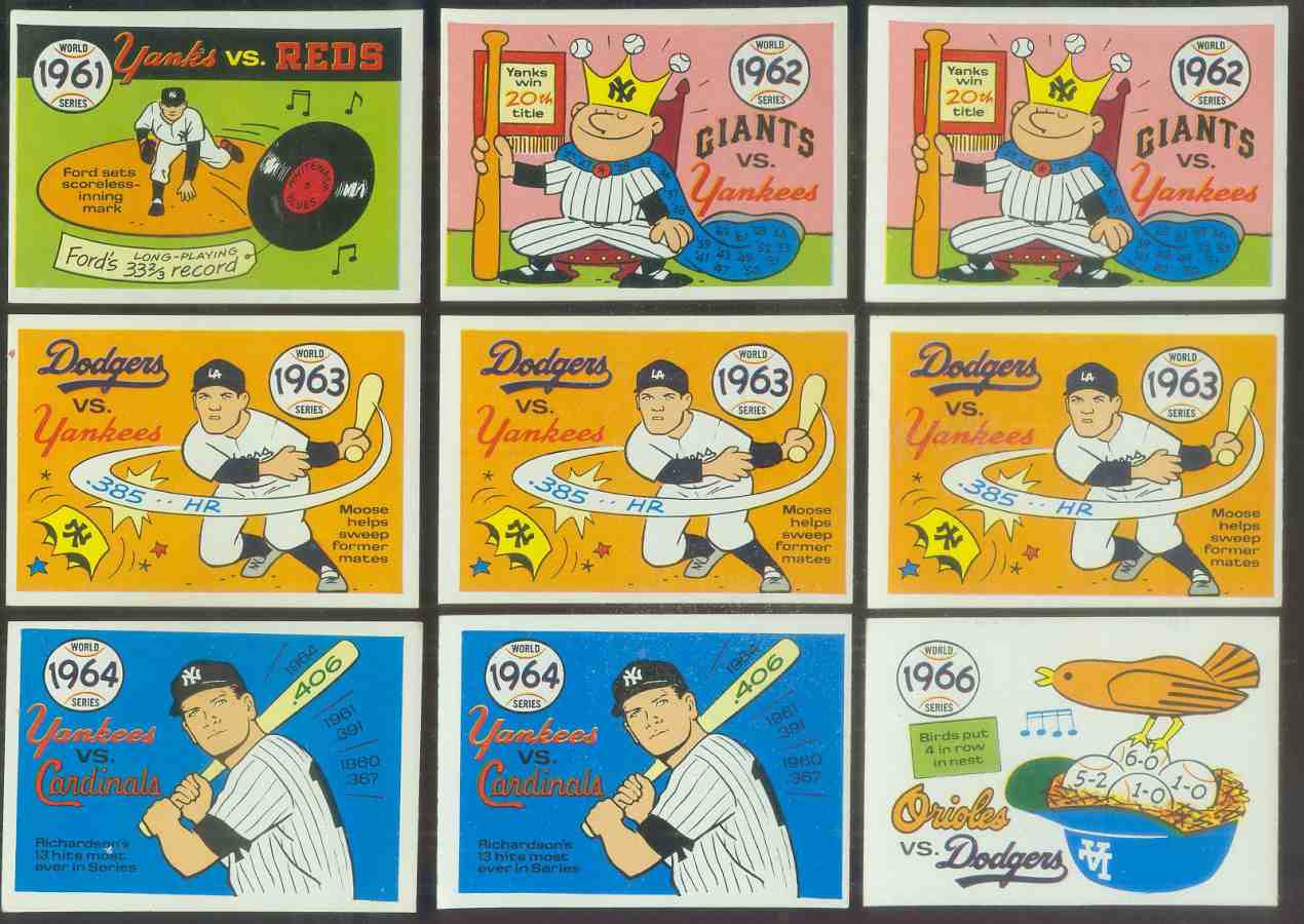 1968 Laughlin World Series #60 1963 Dodgers/Yankees (Moose Skowron) Baseball cards value