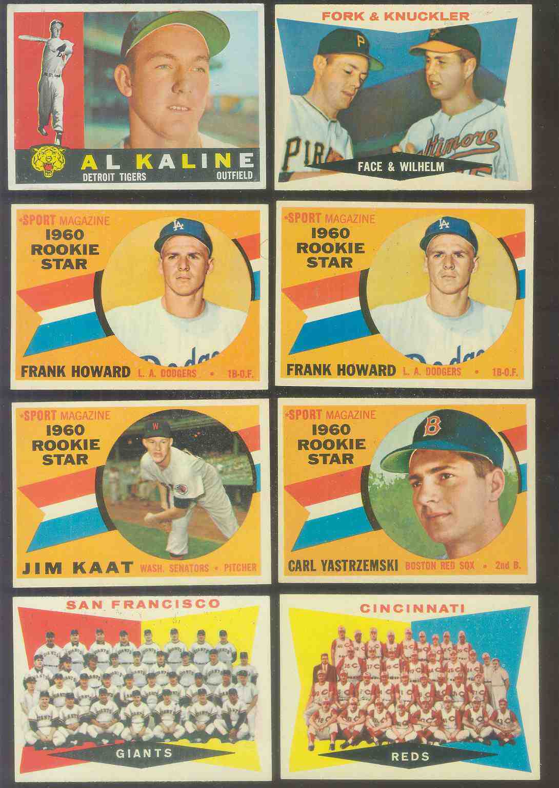 1960 Topps #132 Frank Howard ROOKIE [#c] (Dodgers) Baseball cards value
