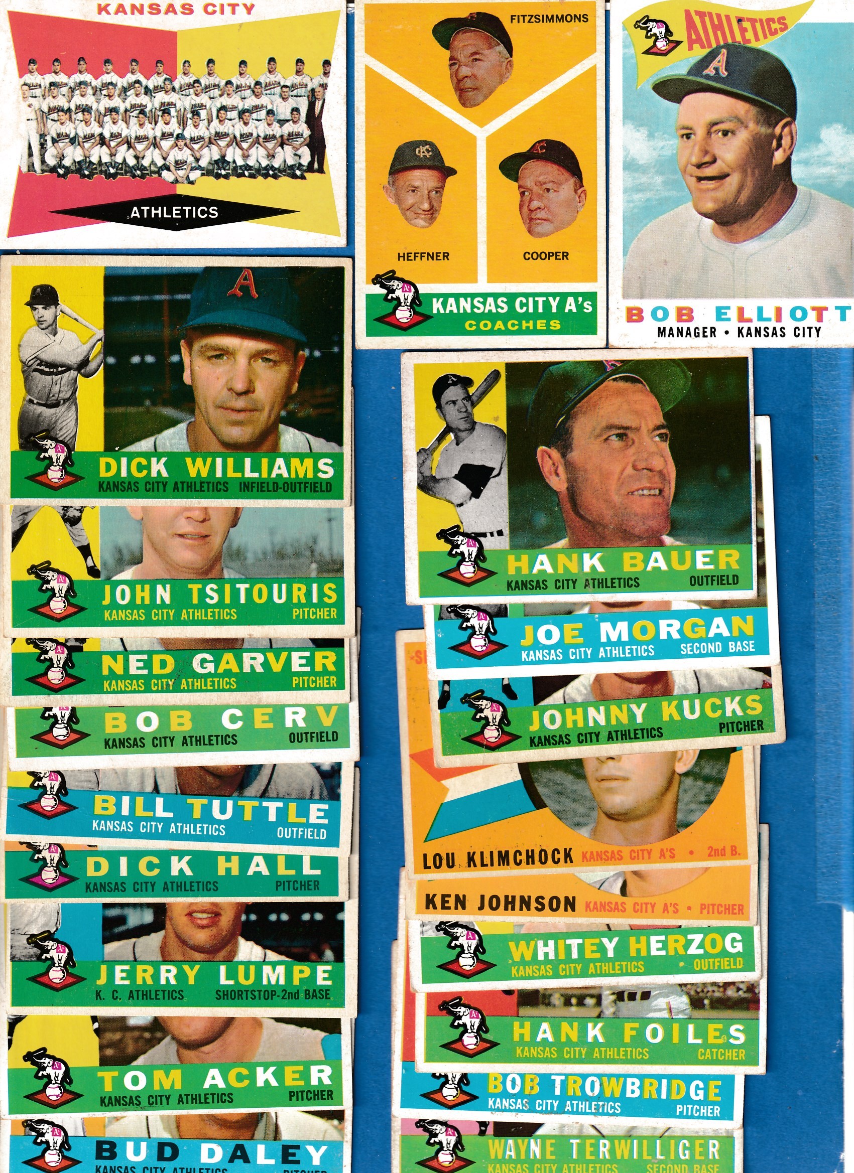 1960 Topps  - A's (KANSAS CITY ATHLETICS) Starter Team Set/Lot (26/32) Baseball cards value