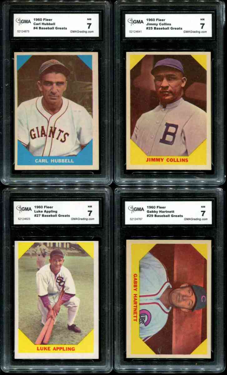 1960 Fleer #  4 Carl Hubbell [#xg] (Giants) Baseball cards value