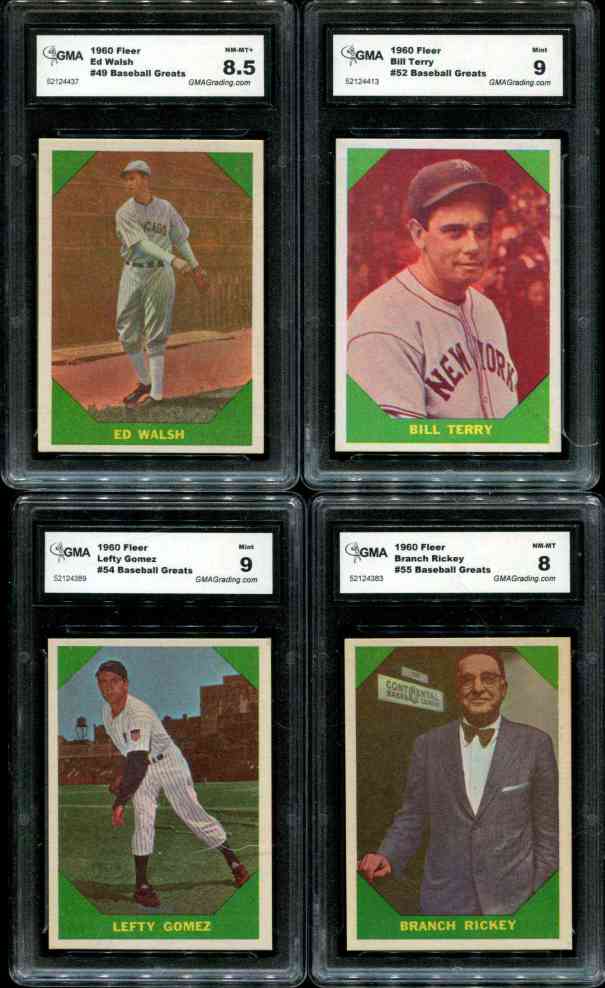 1960 Fleer # 54 Lefty Gomez [#xg] (Yankees) Baseball cards value
