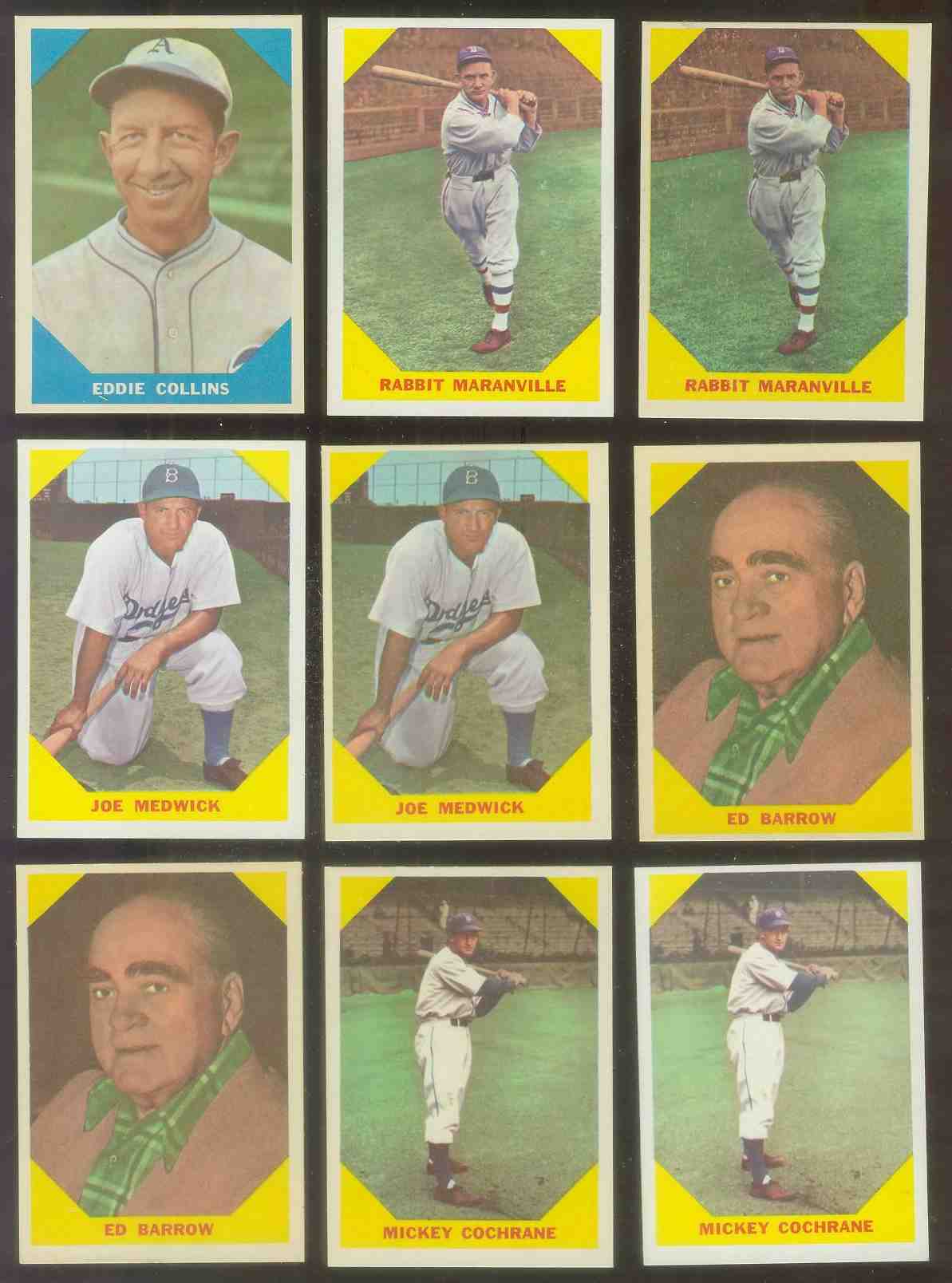 1960 Fleer # 21 Rabbit Maranville (Brooklyn Dodgers) Baseball cards value
