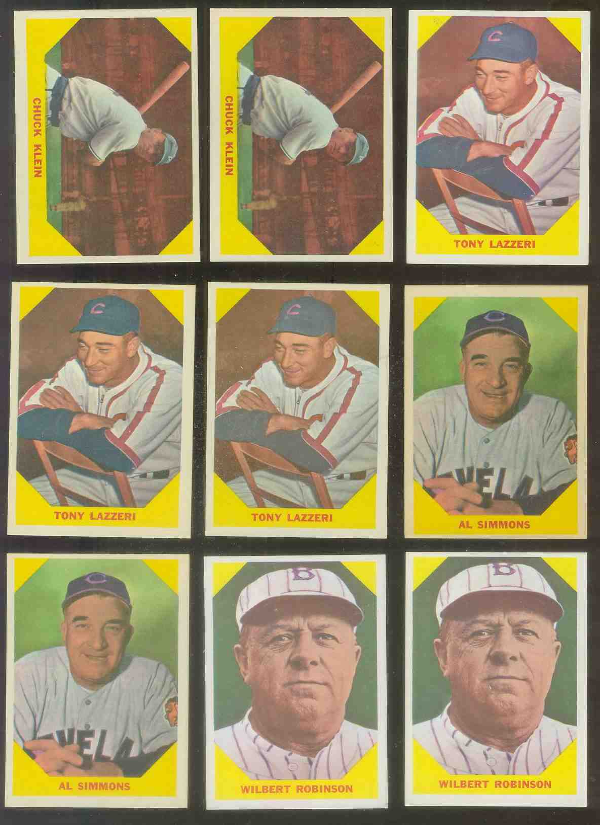 1960 Fleer # 31 Tony Lazzeri (Yankees) Baseball cards value