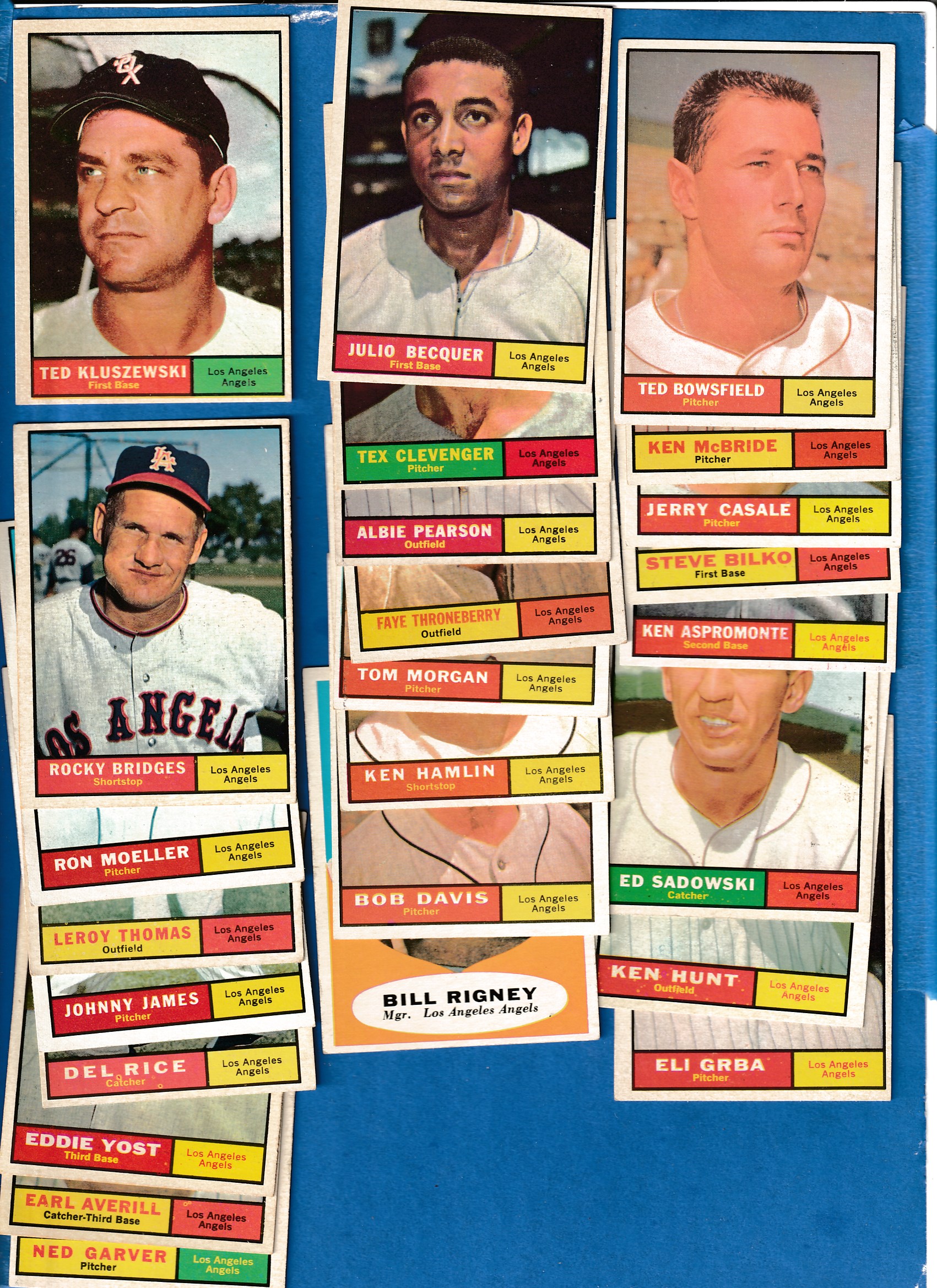 1961 Topps  - ANGELS (Los Angeles) - Near Complete LOW# Team Set (21/25) Baseball cards value