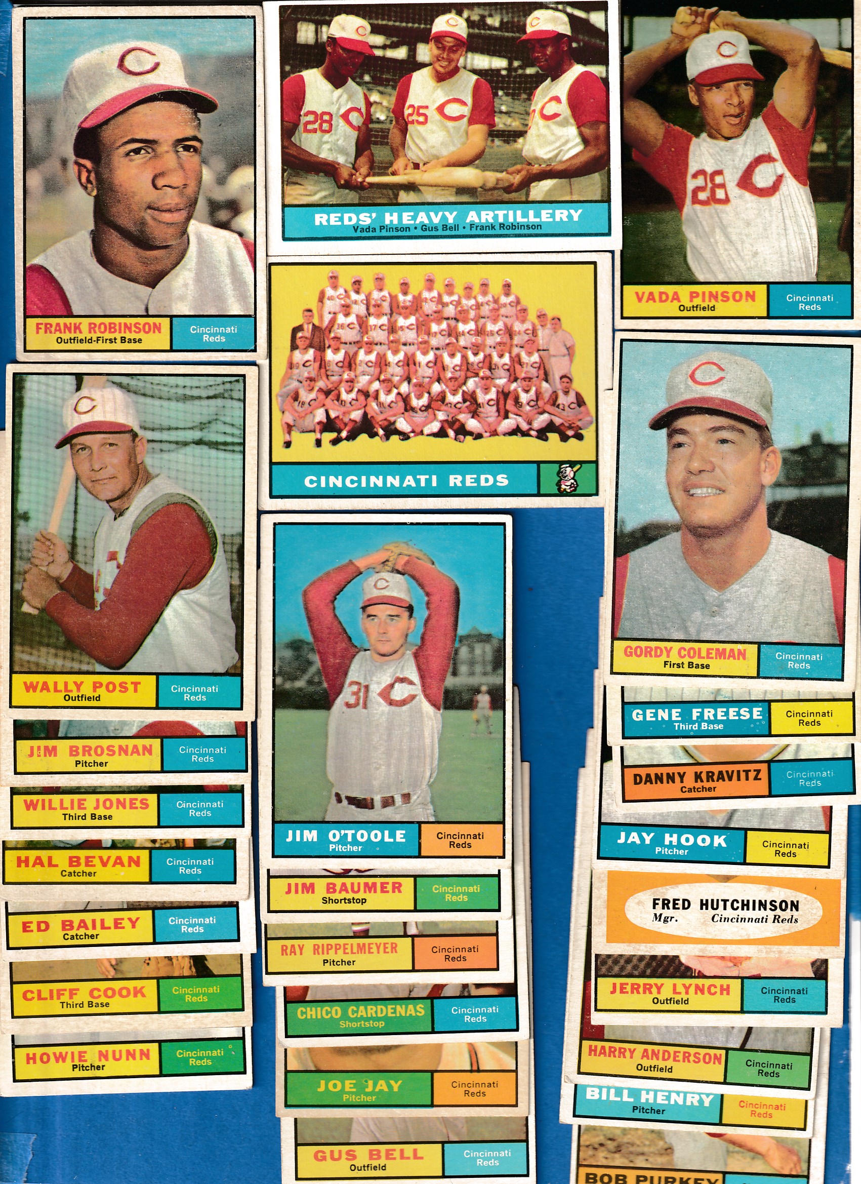 1961 Topps  - REDS - Near Complete Team Set (24/28) Baseball cards value