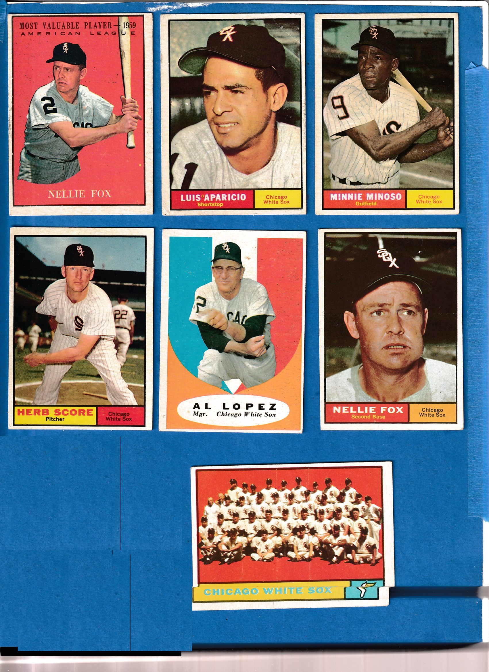 1961 Topps  - WHITE SOX - COMLPETE LOW# Team Set (28 cards) Baseball cards value