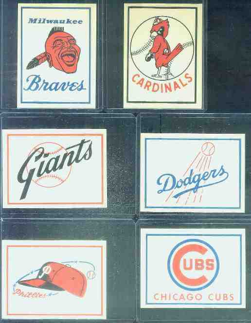 1961 Fleer Team Logo Decals - Milwaukee Braves Baseball cards value