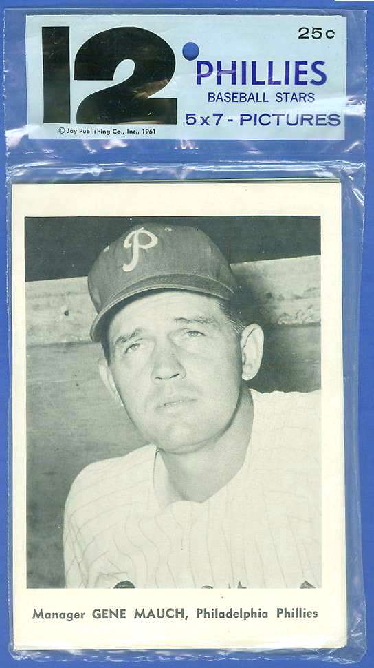 1961 PHILLIES Jay Publishing Photos TEAM SET (12 photos) Baseball cards value