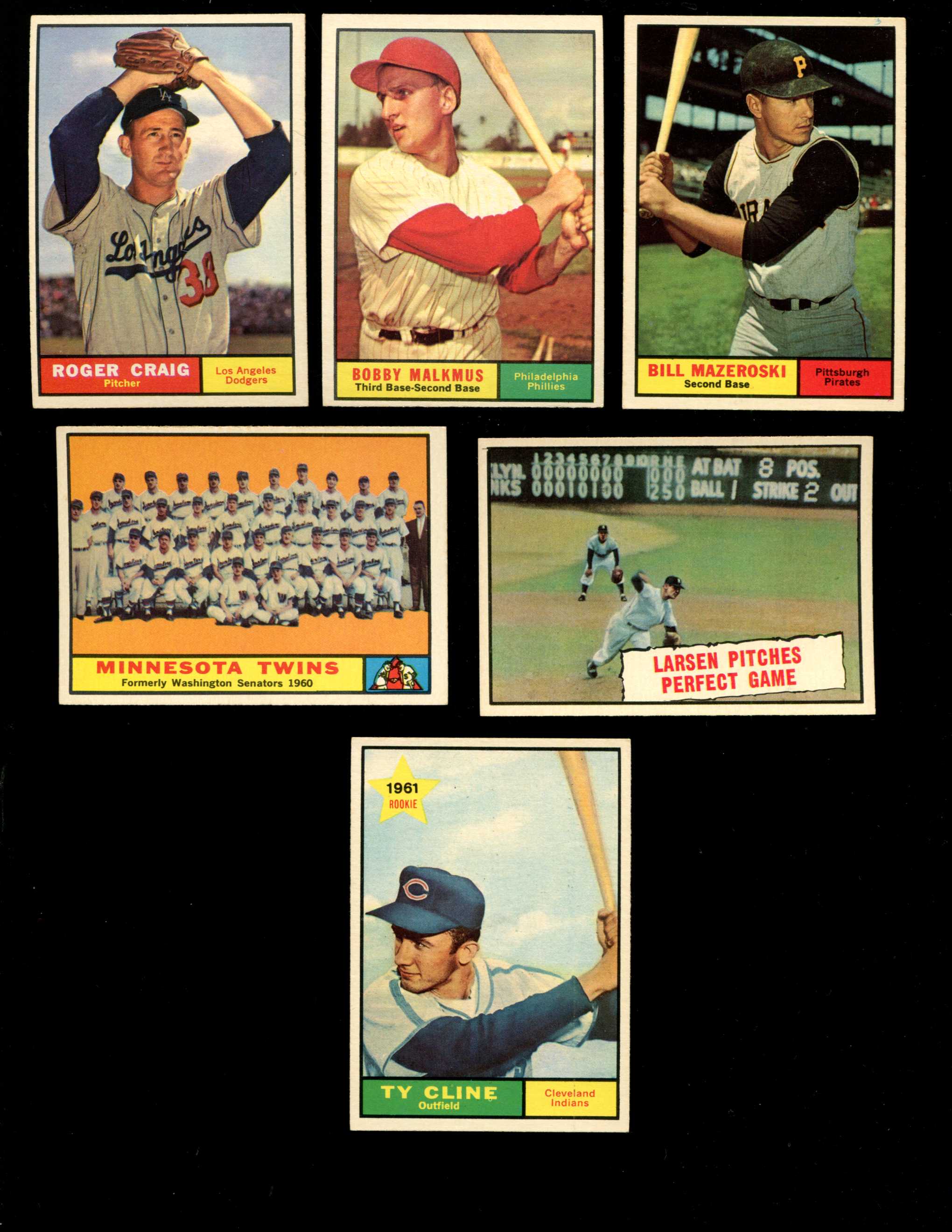 1961 Topps #543 Roger Craig SCARCE HIGH # (Dodgers) Baseball cards value