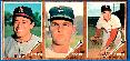 1962 Topps  [p] 3-Card PANEL -  DON DRYSDALE (NM/MINT) center !!! (Dodgers)