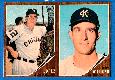 1962 Topps  [p] 2-Card PANEL - Al Lopez / Jerry Walker (White Sox/A's)