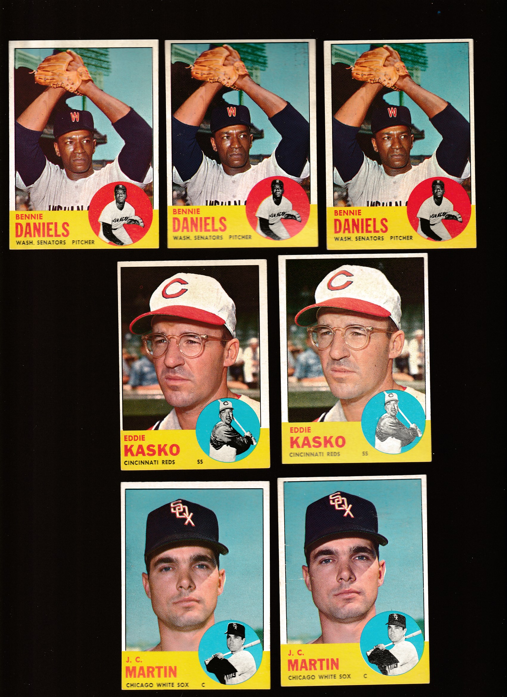 1963 Topps #499 J.C. Martin SCARCEST MID SERIES (White Sox) Baseball cards value