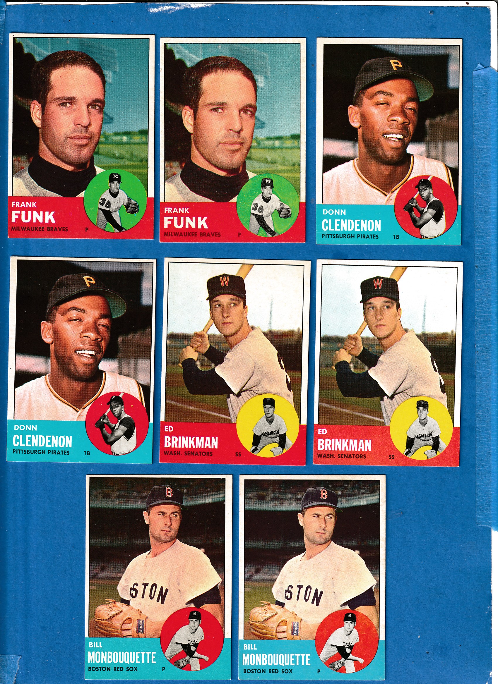 1963 Topps #479 Ed Brinkman SCARCEST MID SERIES (Senators) Baseball cards value