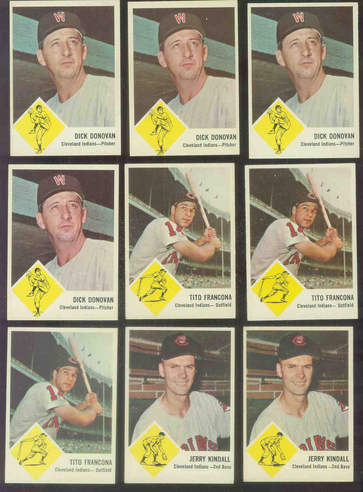 1963 Fleer #13 Jerry Kindall (Indians) Baseball cards value
