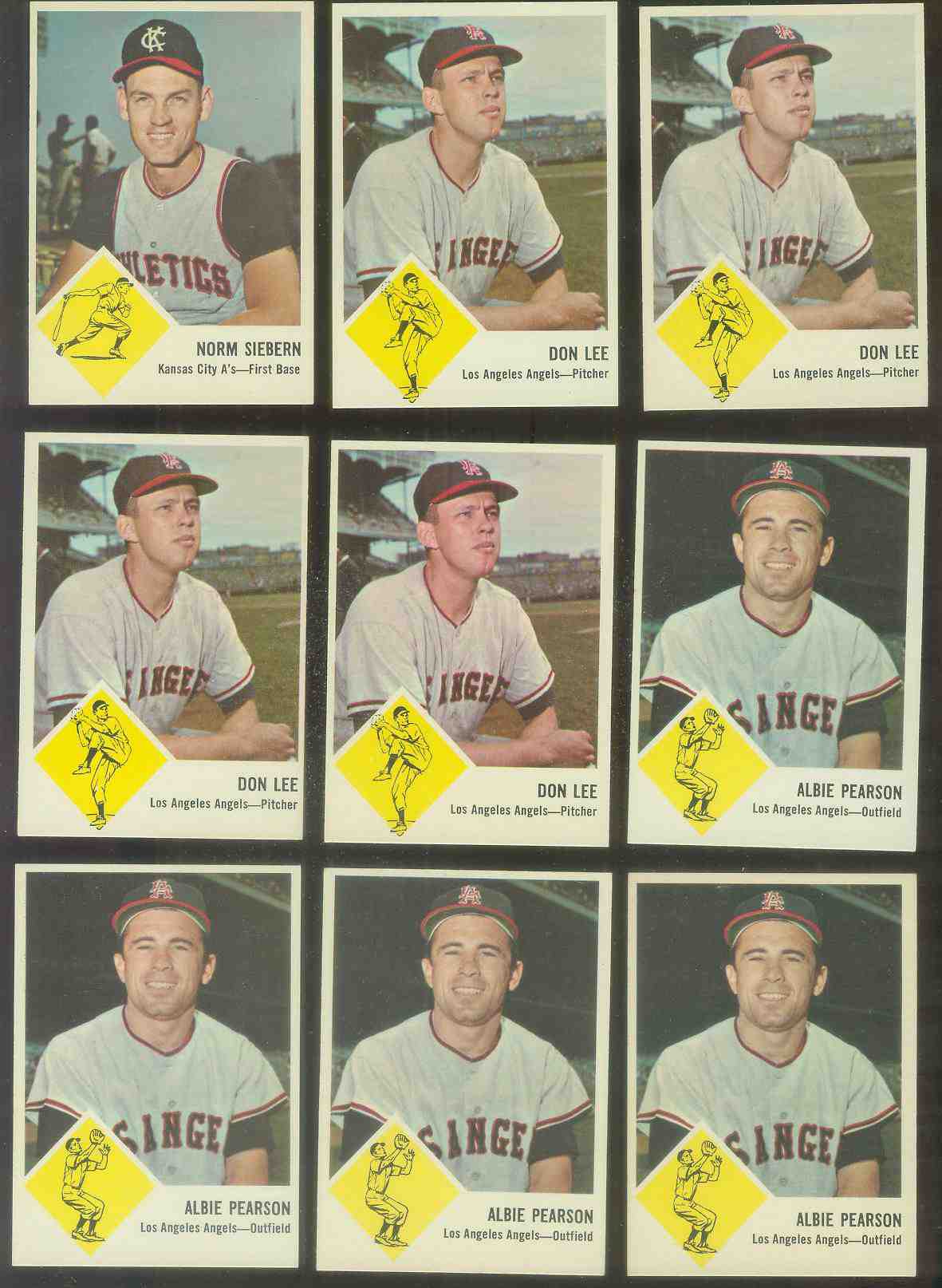 1963 Fleer #19 Albie Pearson (Angels) Baseball cards value