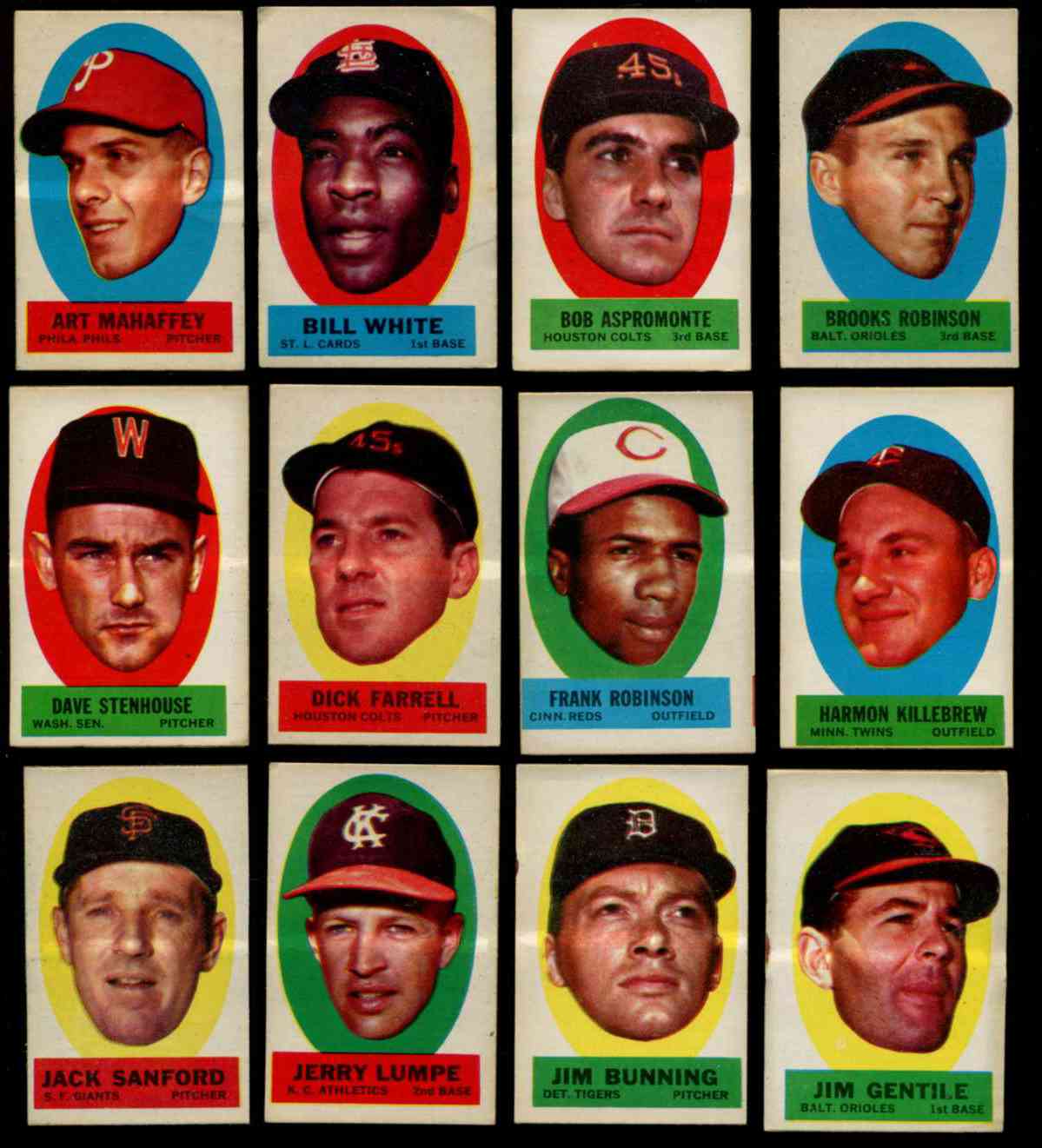 1963 Topps Stick-Ons 'Instructions-Back' - Harmon Killebrew Baseball cards value